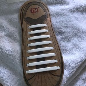 White no tie shoelaces